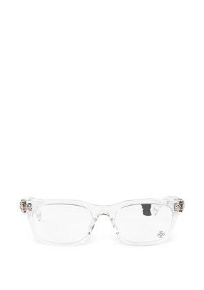 Chrome Hearts rectangle-frame glasses - White
