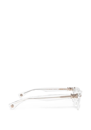 Chrome Hearts rectangle-frame glasses - White