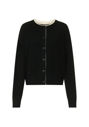 LouLou de Saison Nicola bicolor cashmere cardigan - Black