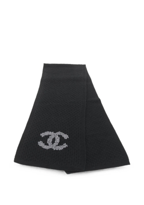 CHANEL Pre-Owned 1986-1988 Coco Mark scarf - Black