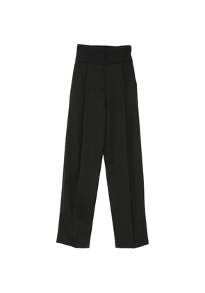 Elisabetta Franchi high-waisted wide-leg trousers - Black