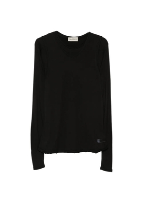 Carrer Doria double-layer T-shirt and vest set - Black