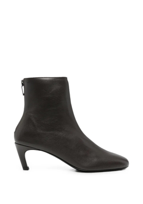 TOTEME leather ankle boots - Brown