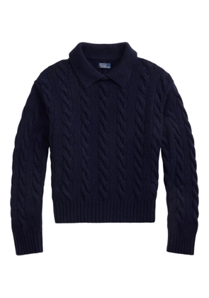 Polo Ralph Lauren cable-knit polo sweater - Blue