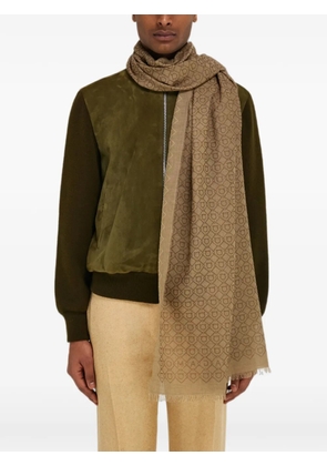Ferragamo logo embellished stole - Neutrals