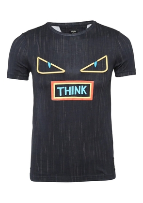 Fendi Pre-Owned Eyes Think T-shirt - Black