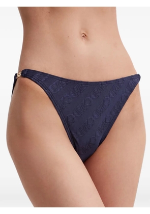 Michael Michael Kors logo-pattern bikini bottoms - Blue