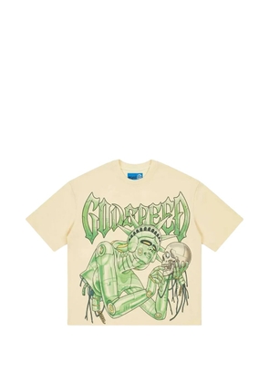 GODSPEED graphic-print T-shirt - Neutrals