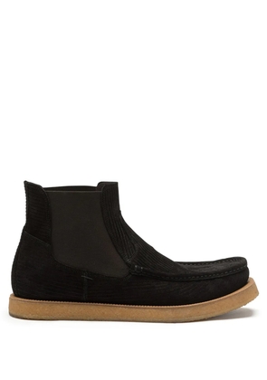 Dolce & Gabbana corduroy suede Chelsea boots - Black