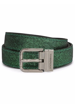 Dolce & Gabbana metallic buckle belt - Green