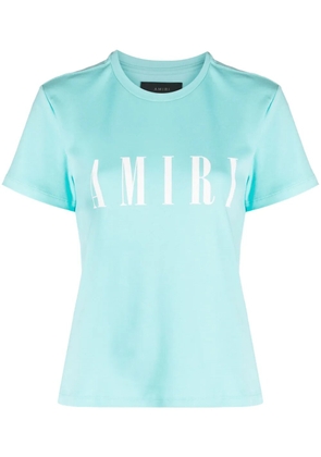 AMIRI logo-print cotton T-shirt - Blue