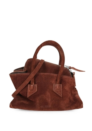 The Attico mini La Passeggiata suede handbag - Brown