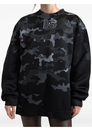 Dolce & Gabbana camouflage-print logo-print sweater - Black