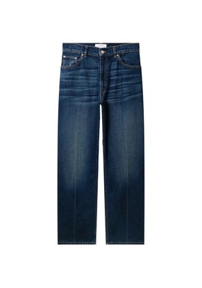 Stella McCartney logo-embroidered wide-leg jeans - Blue