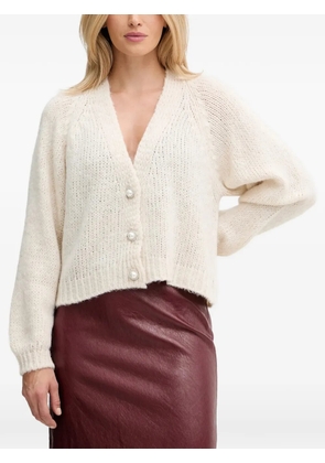 Haveone long-sleeves cardigan - Neutrals
