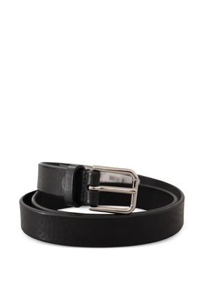 Dolce & Gabbana logo-engraved buckle belt - Black
