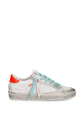 Crime London Skate Deluxe distressed-effect sneakers - White