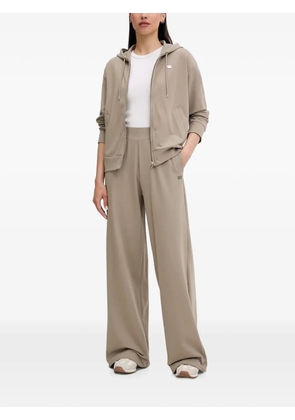 Ea7 Emporio Armani logo-plaque tracksuit - Neutrals