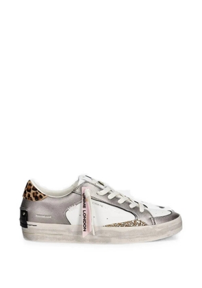Crime London Sk8 Deluxe panelled sneakers - Silver