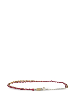 Dolce & Gabbana braided chain-link belt - Red