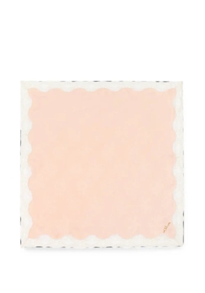 Chloé lace-trim scalloped bandana - Pink