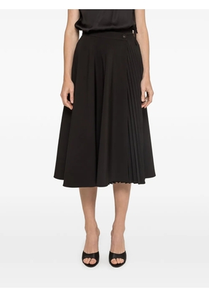 NISSA high-waisted midi skirt - Black