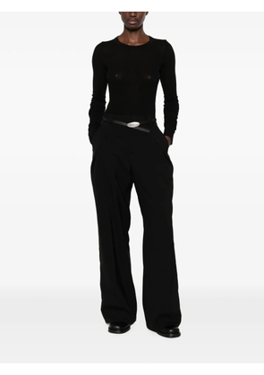 sacai tailored wool trousers - Black