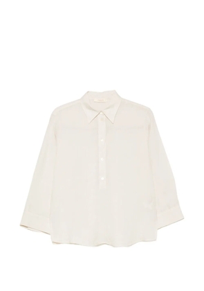 slowear polo-collar blouse - Neutrals