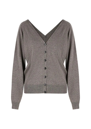 Lisa Yang V-neck cashmere cardigan - Brown
