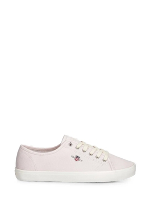 Gant logo-embroidered lace-up sneakers - Pink