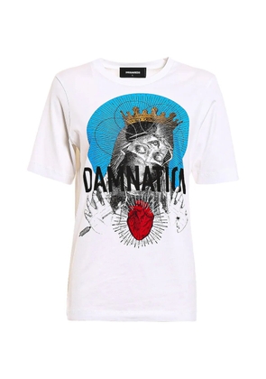 DSQUARED2 Damnation graphic-print T-shirt - White