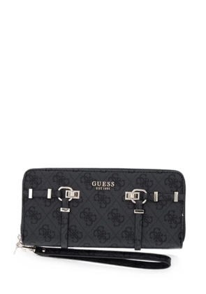 GUESS USA Leona 4G-pattern buckled wallet - Black
