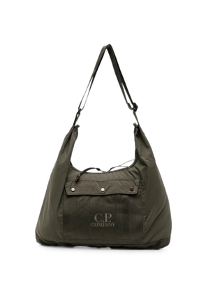 C.P. Company logo-embroidered panelled tote bag - Green