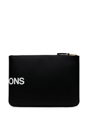 Comme Des Garçons Wallet Huge Logo pouch - Black