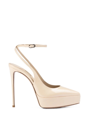 Le Silla Uma platform slingback pumps - Neutrals