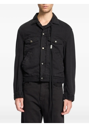 Ann Demeulemeester long-sleeved denim jacket - Black