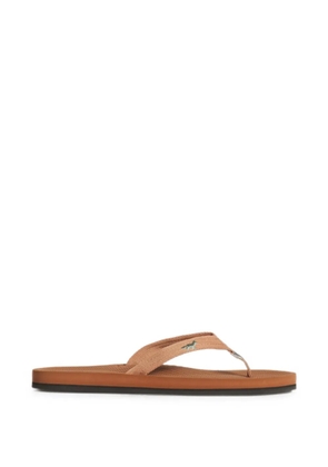Maison Kitsuné x Indosole Easy Living logo-embroidered thong-strap flip flops - Neutrals