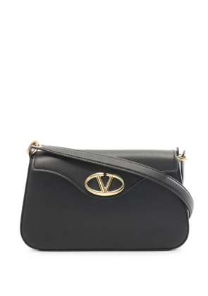 Valentino Garavani Pre-Owned 2010s VLogo leather shoulder bag - Black
