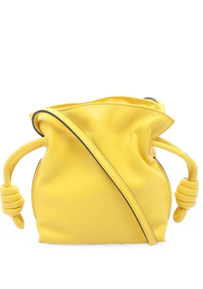 Loewe Pre-Owned 2000s mini Flamenco leather bucket bag - Yellow