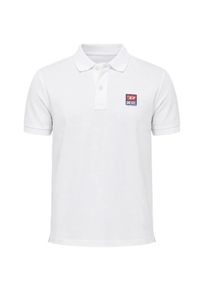 Diesel Smith logo-patch short-sleeve polo shirt - White