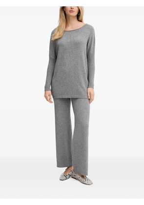 Haveone ribbed-knit trousers and sweater set - Grey