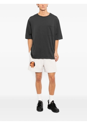 Melt graphic-print shorts - Neutrals