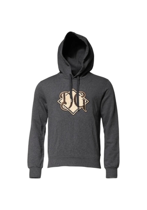 Dolce & Gabbana logo-patch hoodie - Grey