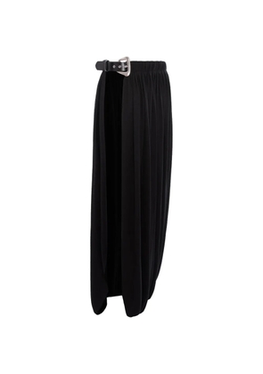 Seen Users belted pleated skirt - Black