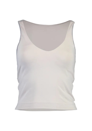 Brunello Cucinelli Monili-trim V-neck tank top - Neutrals