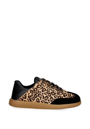 LIU JO leopard-print lace-up sneakers - Brown