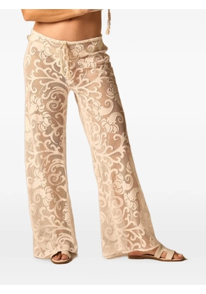 JBQ Andros flared trousers - Neutrals