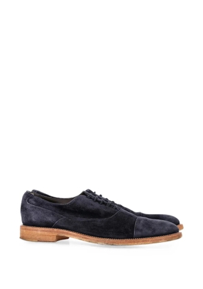 Tod's Vintage lace-up suede oxford shoes - Blue
