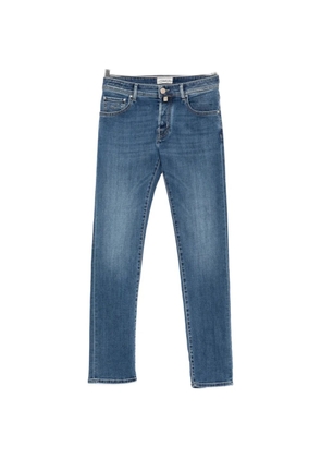 Jacob Cohën logo-patch slim-fit jeans - Blue