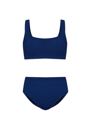 Hunza G Patricia crinkle-effect bikini - Blue